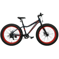 Велосипед Tech Team GARET 24 черно-красный